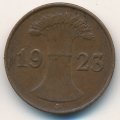 Веймарская республика 1 рентенпфенниг 1923 год (J)