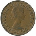 Великобритания 1/2 пенни 1963 год