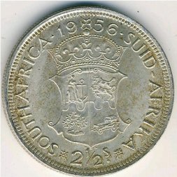 ЮАР 2 1/2 шиллинга 1956 год
