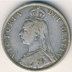 Великобритания 2 шиллинга (1 флорин) 1889 год