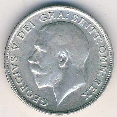 Великобритания 6 пенсов 1918 год