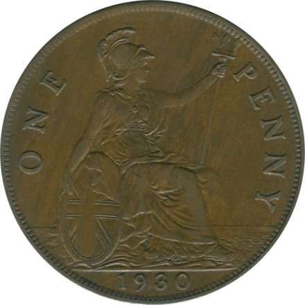 Великобритания 1 пенни 1930 год