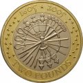 Великобритания 2 фунта 2005 год - 400 лет &quot;Пороховому заговору&quot;