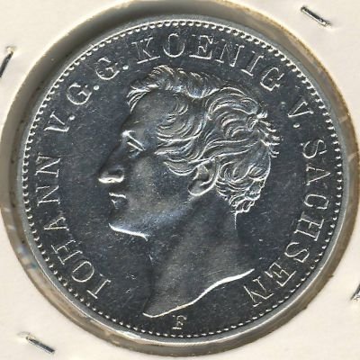 Саксония 1 талер 1855 год