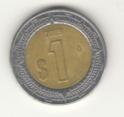 Мексика 1 песо 2009 год
