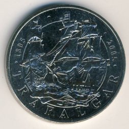 Великобритания 5 фунтов 2005 год