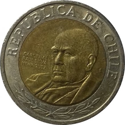 Чили 500 песо 2011 год