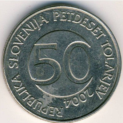 Словения 50 толаров 2004 год