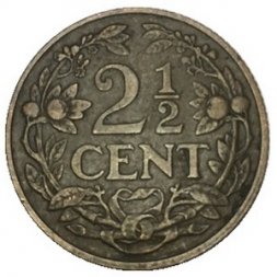 Нидерланды 2 1/2 цента 1916 год