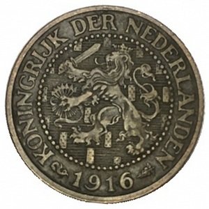 Нидерланды 2 1/2 цента 1916 год