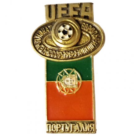 Значок UEFA. Чемпионат Европы Юноши. СССР. 1984. Португалия