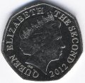 Джерси 50 пенсов 2012 год