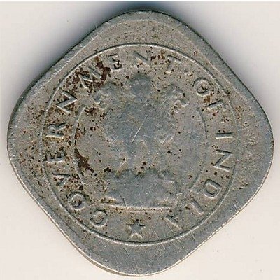 Индия 1/2 анны 1954 год