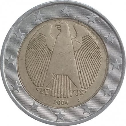 Германия 2 евро 2004 год - Орёл (J)