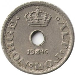 Норвегия 10 эре 1946 год - Король Хокон VII