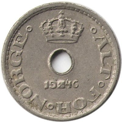 Норвегия 10 эре 1946 год - Король Хокон VII