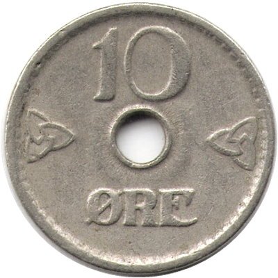 Норвегия 10 эре 1946 год - Король Хокон VII