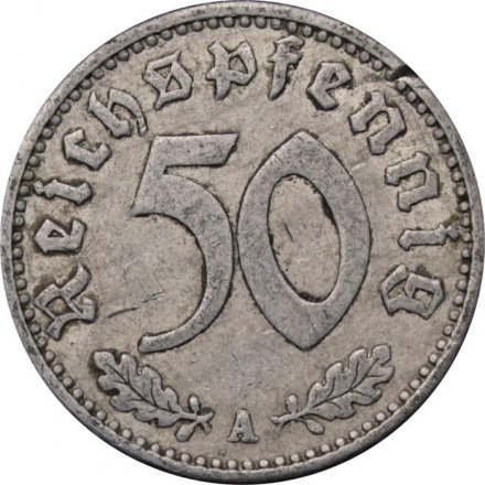 Третий Рейх 50 рейхспфеннигов 1940 год (A)