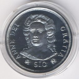 Виргинские острова 10 долларов 2008 год - Королева Анна