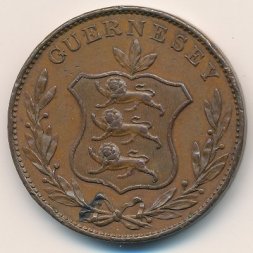 Гернси 8 дублей 1834 год