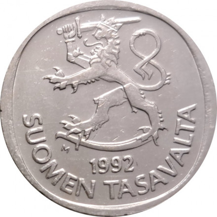 Финляндия 1 марка 1992 год