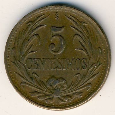 Уругвай 5 сентесимо 1948 год