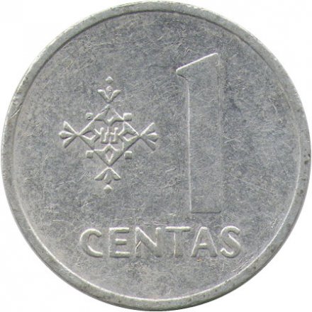 Литва 1 цент 1991 год