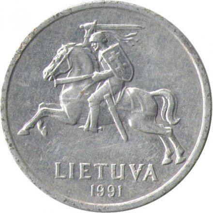 Литва 1 цент 1991 год