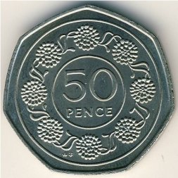 Гибралтар 50 пенсов 1988 год