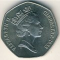 Гибралтар 50 пенсов 1988 год