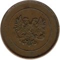 Финляндия 10 пенни 1917 год (с гербовым орлом)