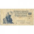 Аргентина 5 песо 1951 год - черный номер - F