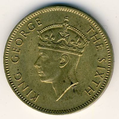 Ямайка 1/2 пенни 1952 год