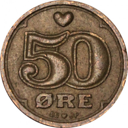 Дания 50 эре 1993 год