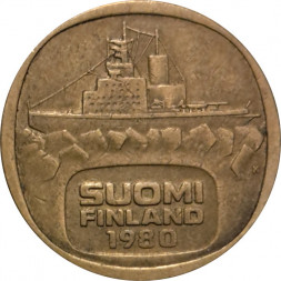 Финляндия 5 марок 1980 год - Ледокол Урхо