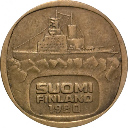 Финляндия 5 марок 1980 год - Ледокол Урхо