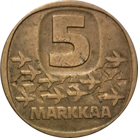 Финляндия 5 марок 1980 год - Ледокол Урхо