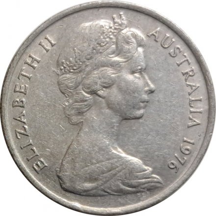 Австралия 5 центов 1976 год - Ехидна
