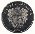 Острова Гилберта (Кирибати) 1 доллар 2017 год - Парусник Сагреш