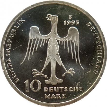 ФРГ 10 марок 1995 год - 800 лет со дня смерти Генриха Льва (proof)