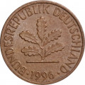 ФРГ 1 пфенниг 1996 год (J)