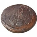5 копеек 1763 год ЕМ Екатерина II (1762 - 1796) - перечекан - VF