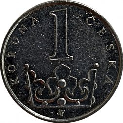 Чехия 1 крона 2002 год