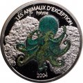 Конго 5 франков 2004 год - Животные-исключения - Осьминог