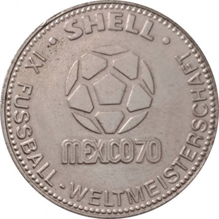 Жетон Германия (ФРГ) Shell. Franz Beckenbauer. Mexico 70