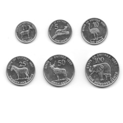 Набор из 6 монет Эритрея 1997 год