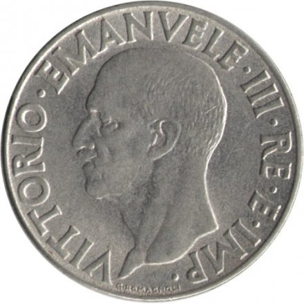 Италия 1 лира 1940 год (не магнетик)