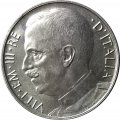 Италия 50 чентезимо 1920 год - Король Виктор Эммануил III (гурт рифленый)