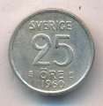 Швеция 25 эре 1960 год