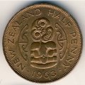 Новая Зеландия 1/2 пенни 1963 год